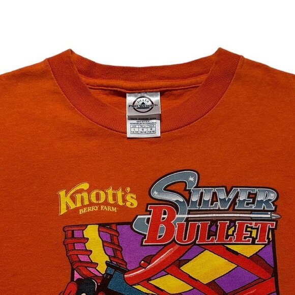 Vintage Knotts Berry Farm Silver Bullet Peanuts Kids T-Shirt - Picture 4 of 4